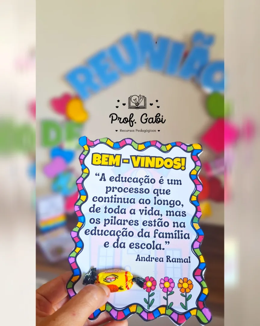 Moldura para Bambolê Reunião de Pais em PDF — imagem 3