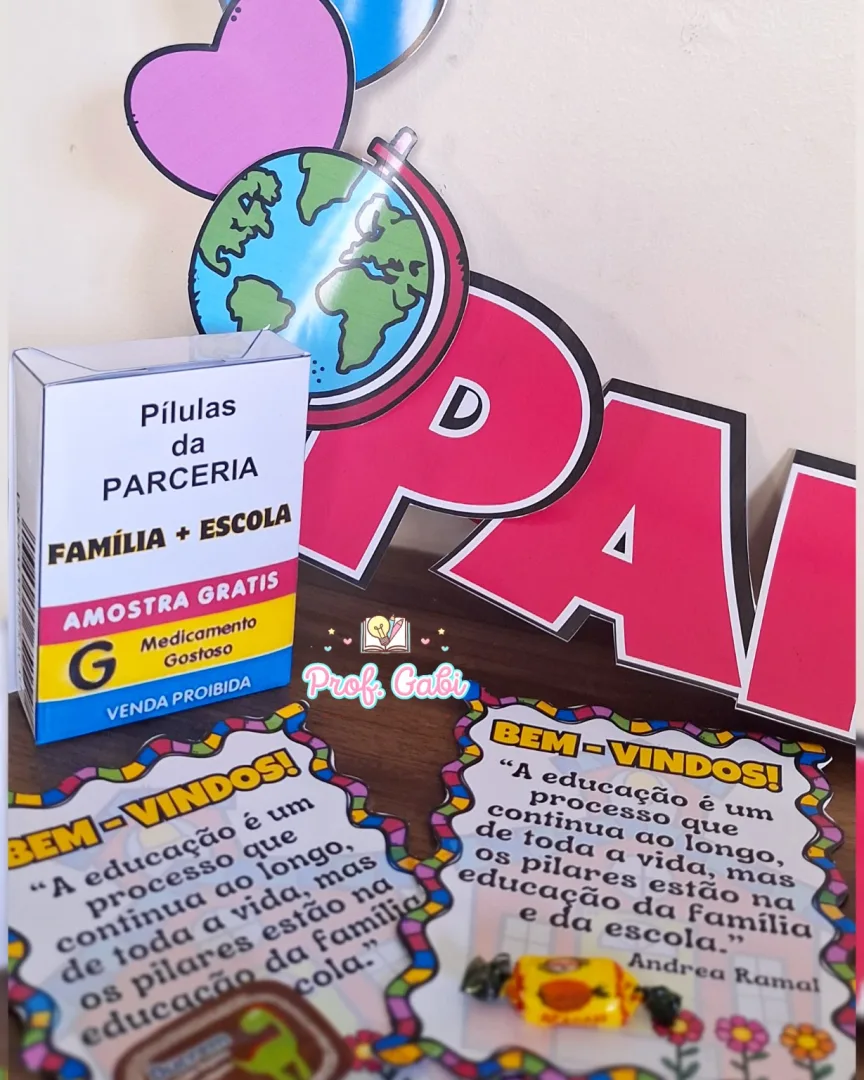 Moldura para Bambolê Reunião de Pais em PDF — imagem 4