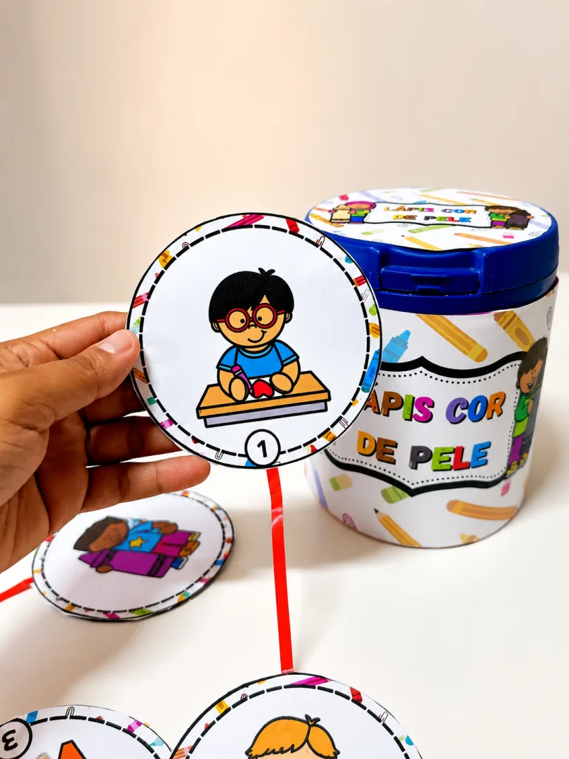 Moldura para Lata lápis cor de pele — imagem 2