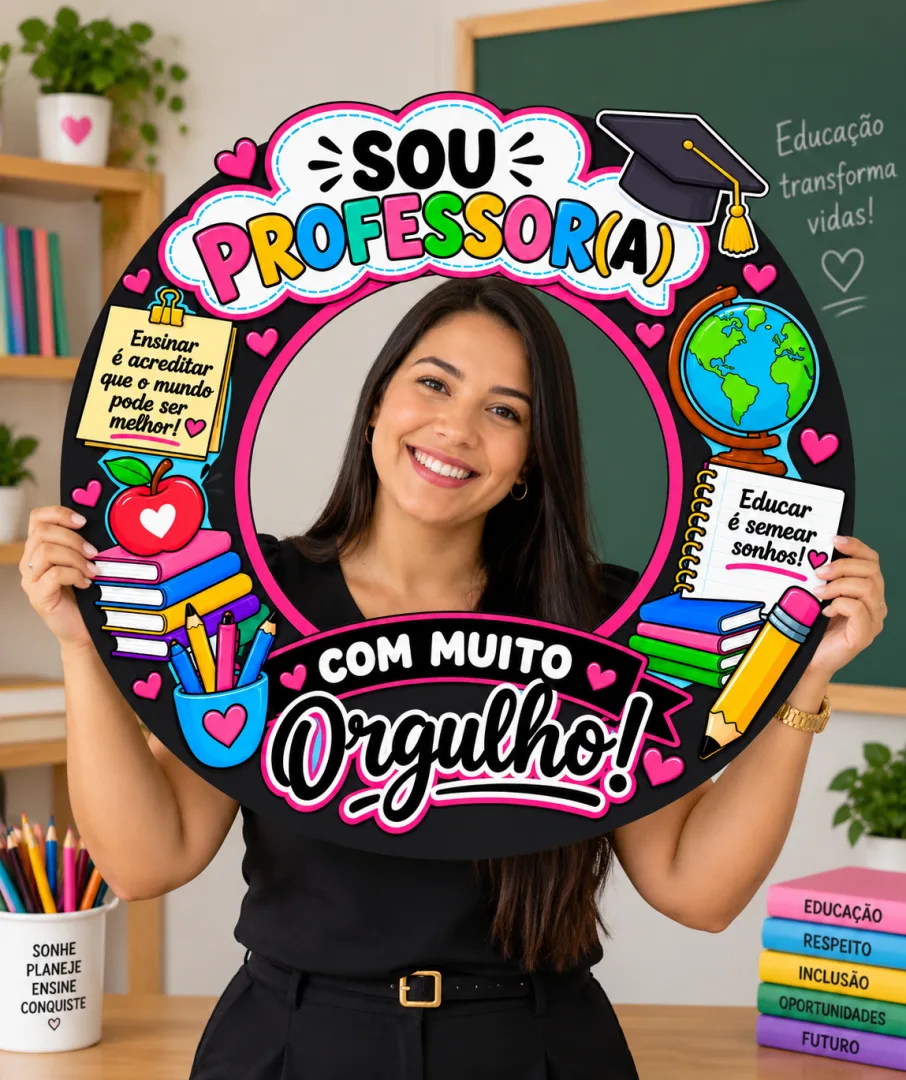 Moldura “Sou Professora, Com muito orgulho Em PDF!” — imagem 2