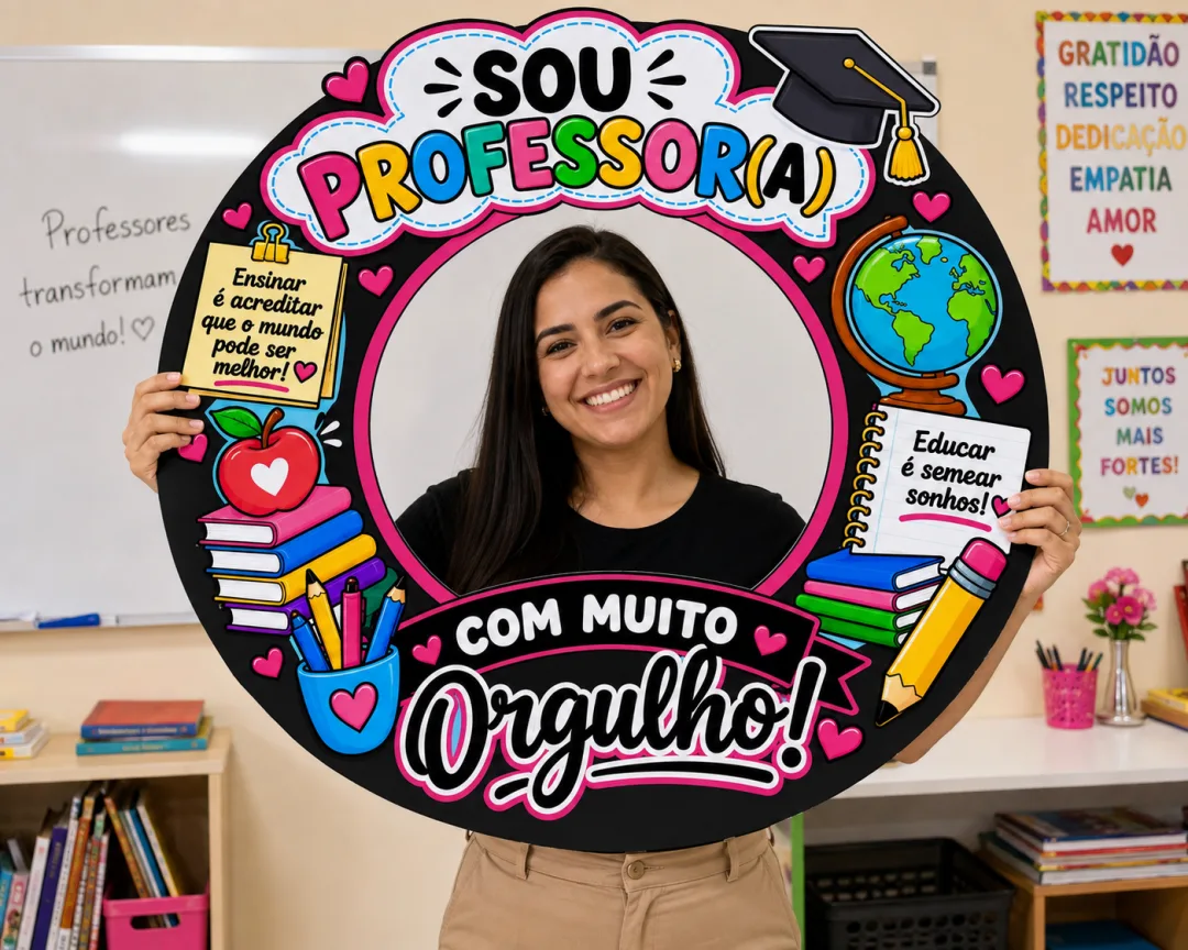 Moldura “Sou Professora, Com muito orgulho Em PDF!” — imagem 3