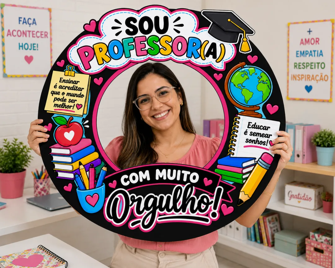 Moldura “Sou Professora, Com muito orgulho Em PDF!” — imagem 5