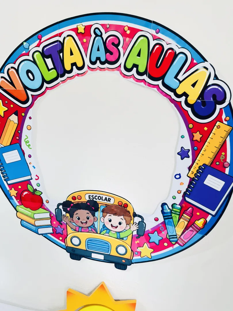 🎒✨ MOLDURA VOLTA ÀS AULAS ✨🎒 — imagem 2