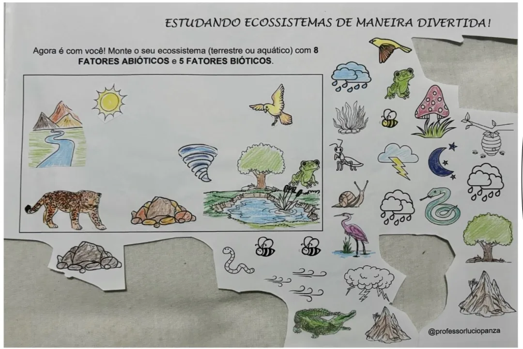 Monte o Seu Próprio Ecossistema Recorte e Colagem em Pdf 6° Ano — imagem 2