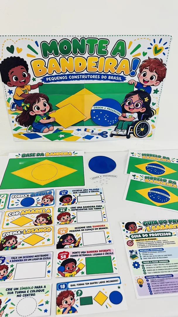 Monte a Bandeira — Pequenos Construtores do Brasil! em PDF -  — imagem 2