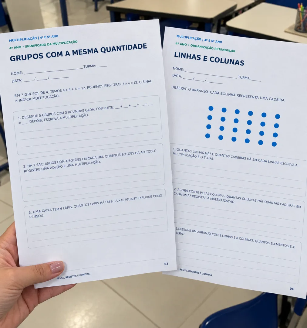 Apostila de Multiplicação em PDF - 4º e 5º Ano - 60 Páginas — imagem 2