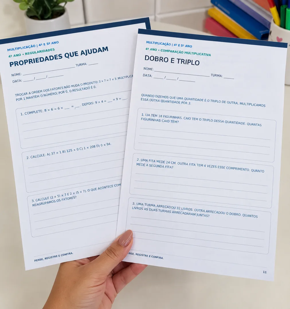 Apostila de Multiplicação em PDF - 4º e 5º Ano - 60 Páginas — imagem 6