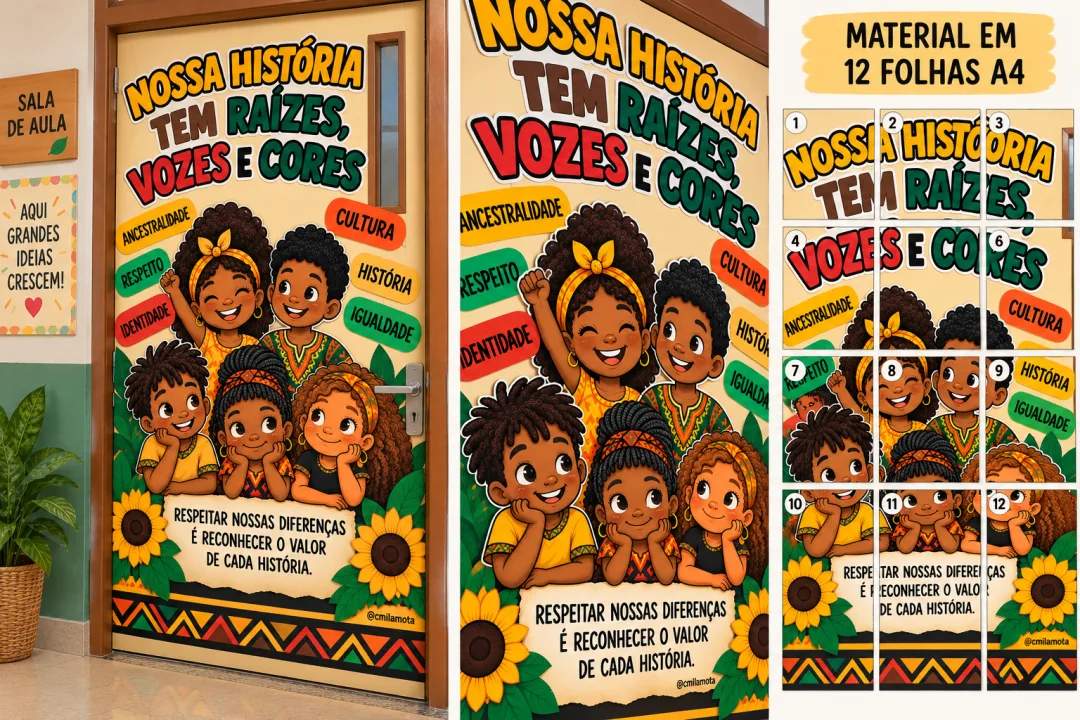 Mural Consciência Negra- 12 Folhas em PDF — imagem 2