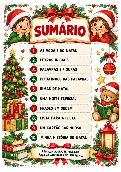 Natal de Palavras — Atividades de Alfabetização em PDF — imagem 2