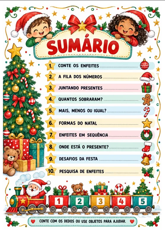 Natal dos Números — Atividades de Matemática em PDF — imagem 2