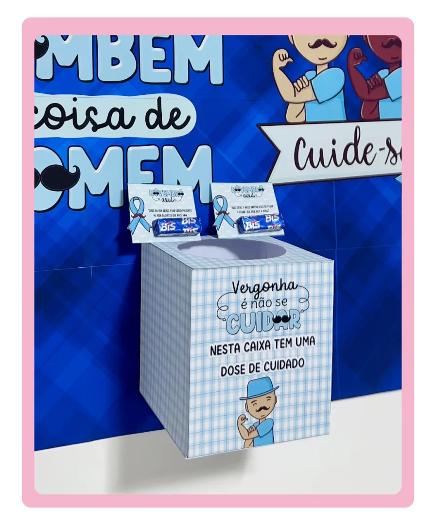 NOVEMBRO AZUL - PAINEL E CAIXA MOTIVACIONAL — imagem 3