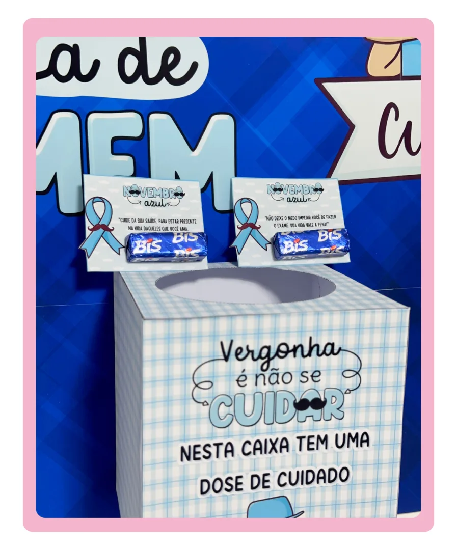 NOVEMBRO AZUL - PAINEL E CAIXA MOTIVACIONAL — imagem 5