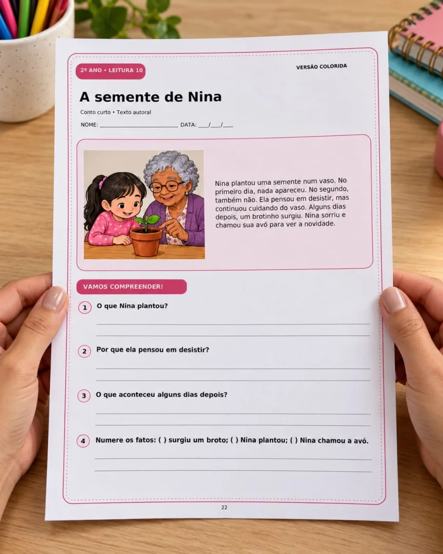 📚🌈 NOVIDADE PARA PROFESSORES! 🌈📚  ✨ APOSTILA DE LEITURA E INTERPRETAÇÃO – 1º AO 4º ANO ✨  💖 Que tal transformar sua — imagem 3