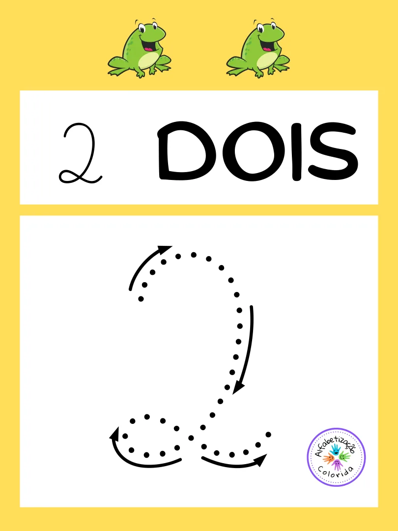 Números Pontilhados de 0 a 10 Letra Cursiva em PDF — imagem 4