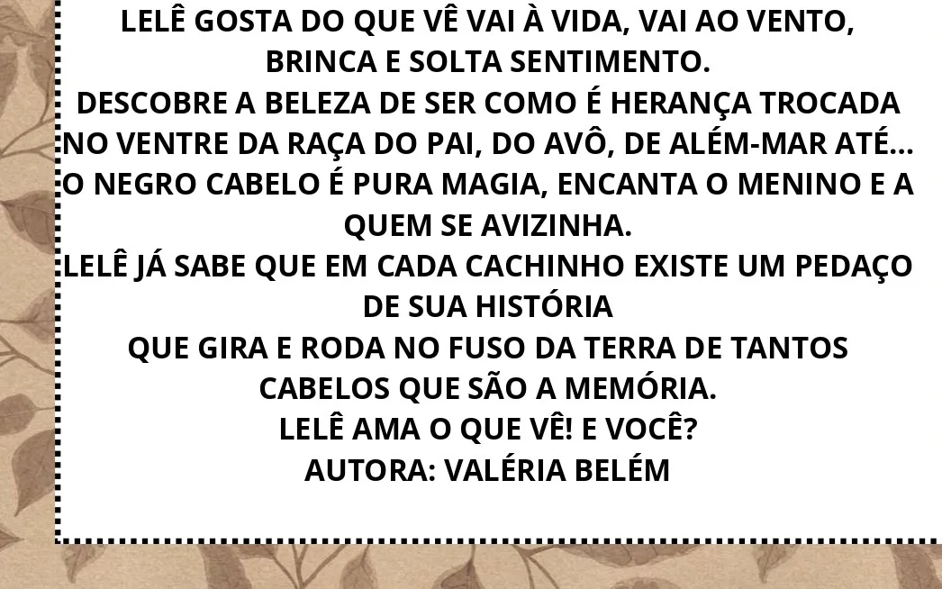 O CABELO DE LELÊ - SACOLINHA TEATRAL — imagem 4