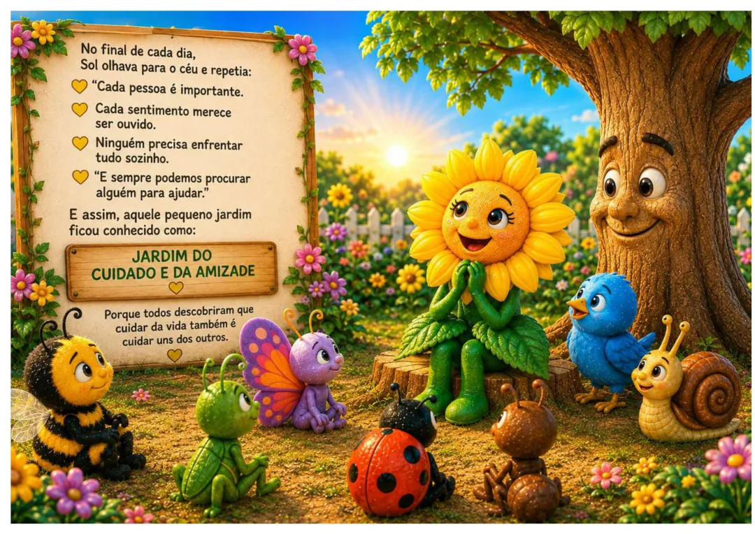O GIRASSOL QUE APRENDEU A ESCUTAR - SETEMBRO AMARELO — imagem 2