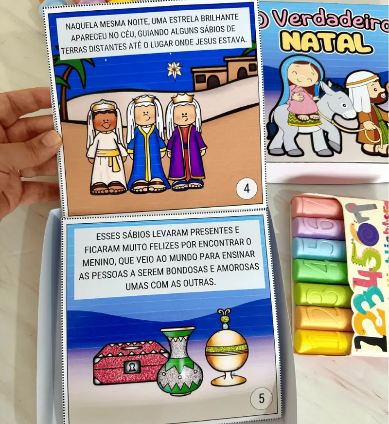 O Verdadeiro Natal História na Caixa PDF Educação Infantil — imagem 3