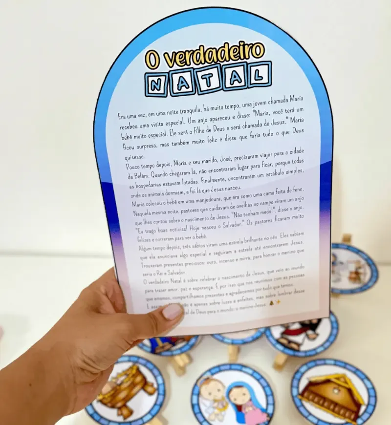 O Verdadeiro Natal História na Luva PDF Educação Infantil — imagem 4