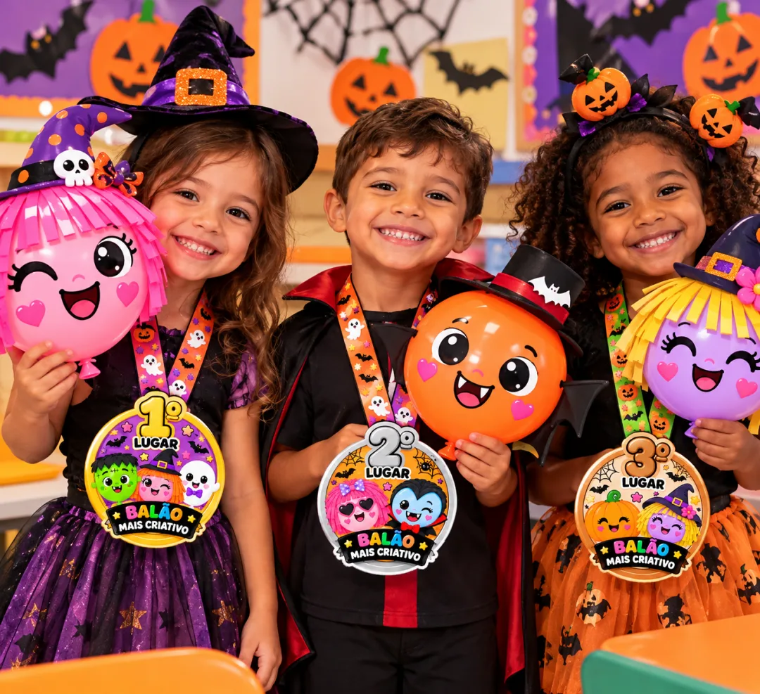 Dia do Hallowin Oficina Criativa de Balões de Halloween Atividade Infantil para Escola em PDF — imagem 2