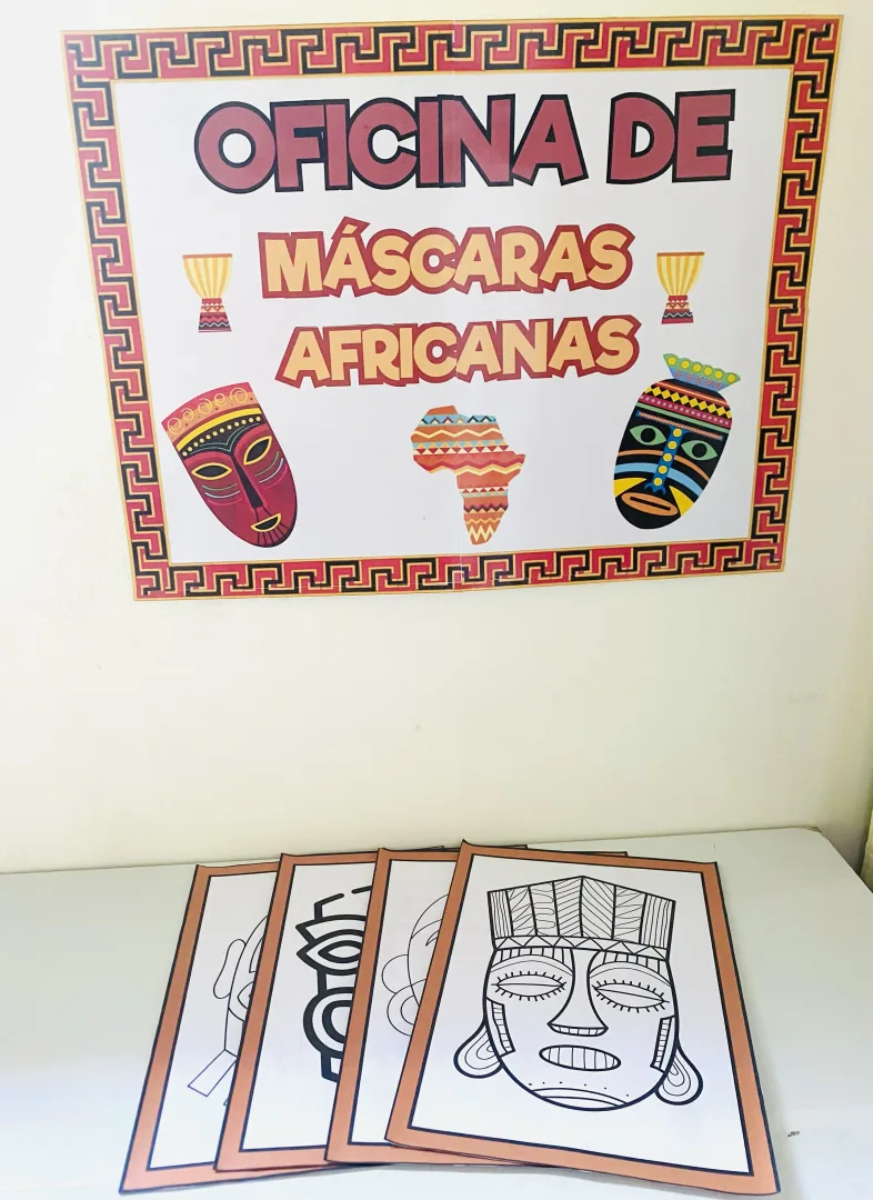 Oficina de Máscaras Africanas - PDF para 1º ao 5º Ano - 20 Páginas — imagem 6