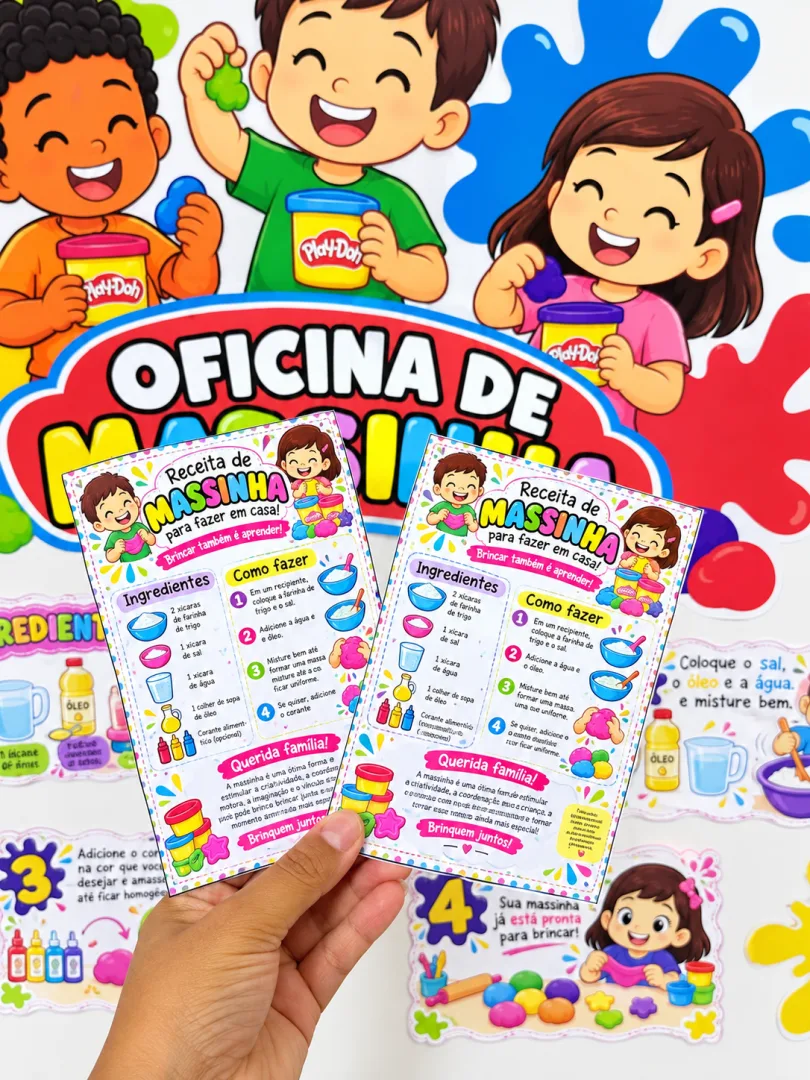Oficina de Massinha - Dia das Crianças - PDF - Educação Infantil — imagem 4