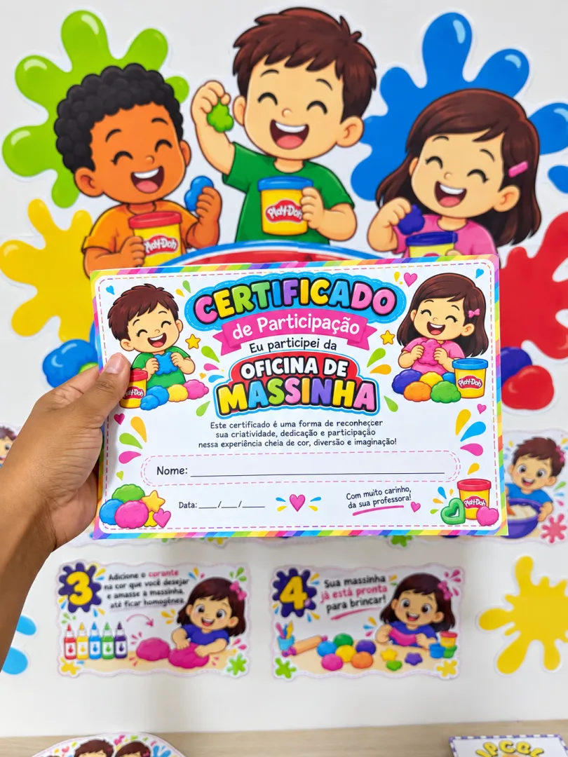 Oficina de Massinha - Dia das Crianças - PDF - Educação Infantil — imagem 6
