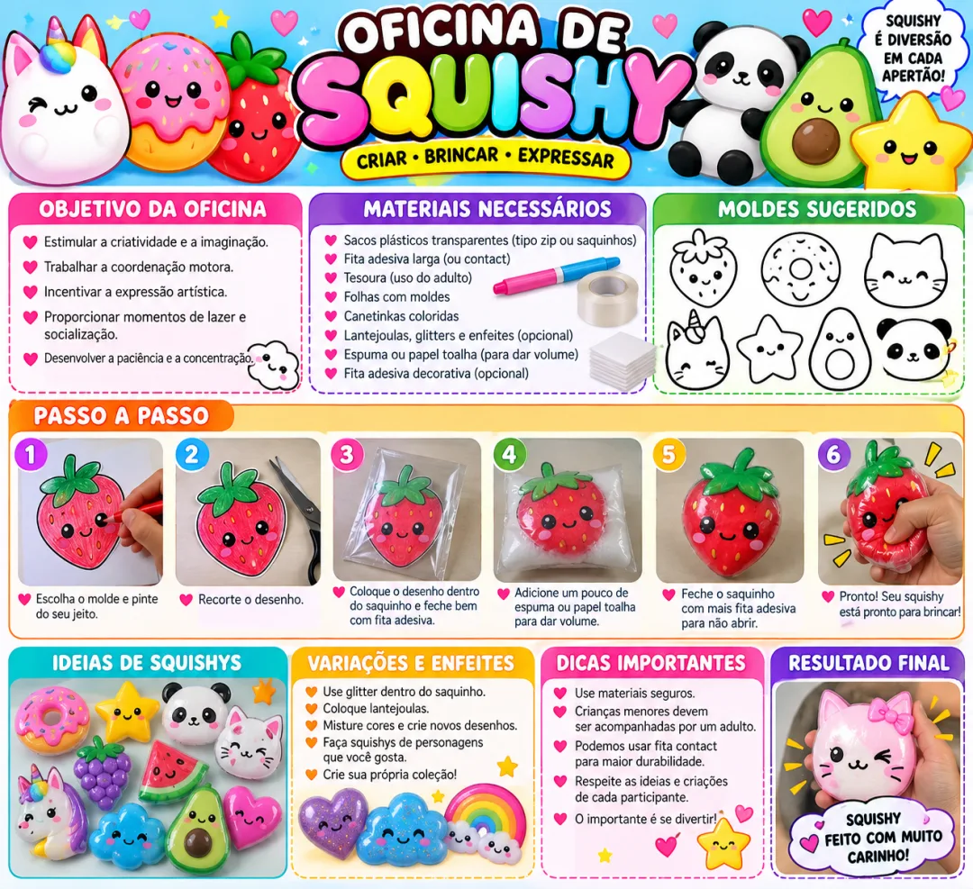 Oficina de Squishy - Dia das Crianças - Educação Infantil - PDF — imagem 3