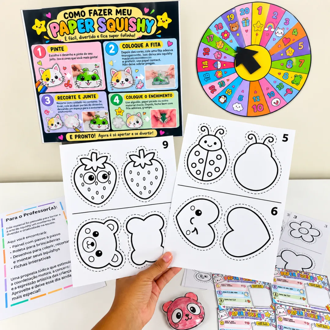 🎨 OFICINA SQUISHY DE PAPEL – UMA EXPERIÊNCIA CRIATIVA E DIVERTIDA! — imagem 4