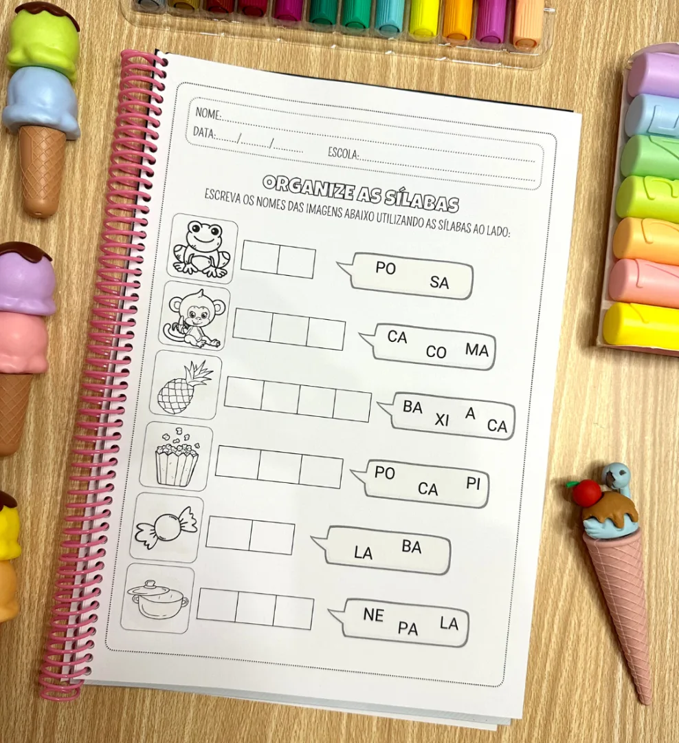 Organize as Sílabas - Simples — imagem 3