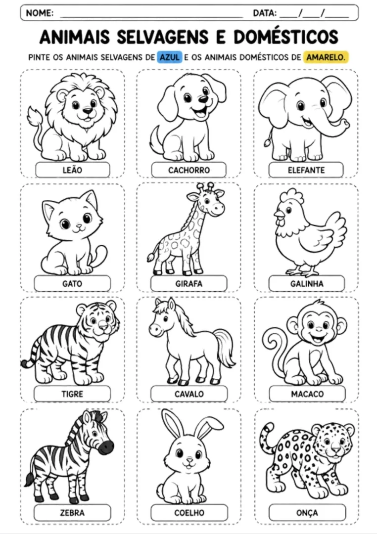Os Animais pelo mundo Educação Infantil PDF — imagem 4