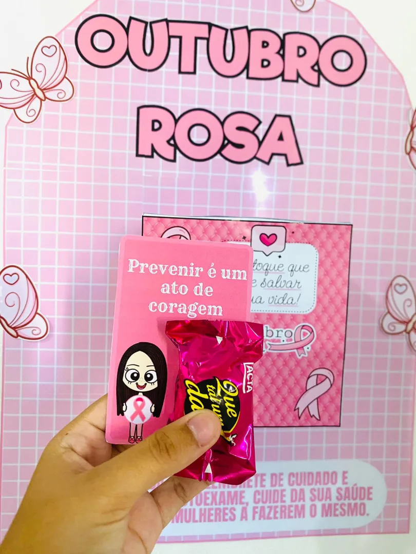 OUTUBRO ROSA: CAIXA DE MENSAGEM / CAIXA MOTIVACIONAL — imagem 3