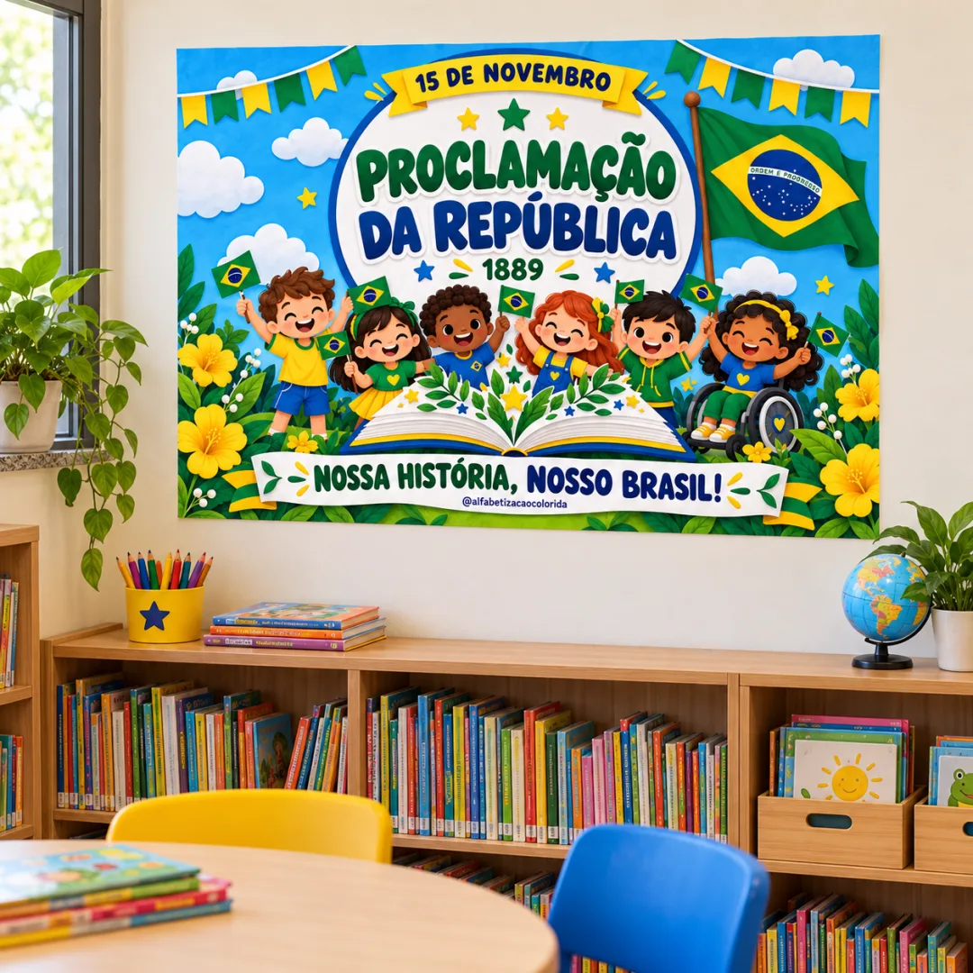 Painel 15 de Novembro em PDF – Decoração Escolar Proclamação da República — imagem 3