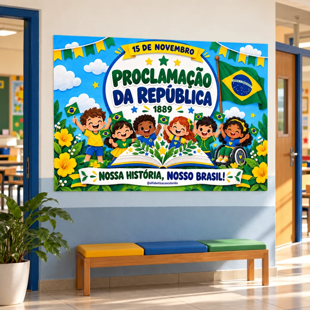 Painel 15 de Novembro em PDF – Decoração Escolar Proclamação da República — imagem 4