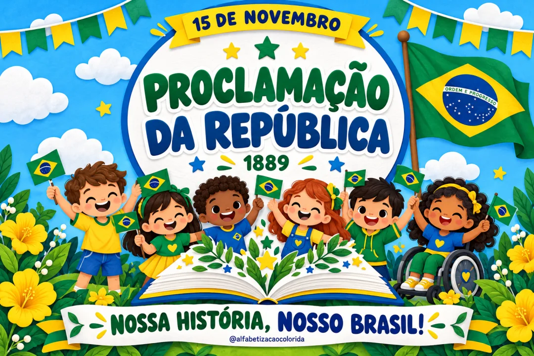 Painel 15 de Novembro em PDF – Decoração Escolar Proclamação da República — imagem 2