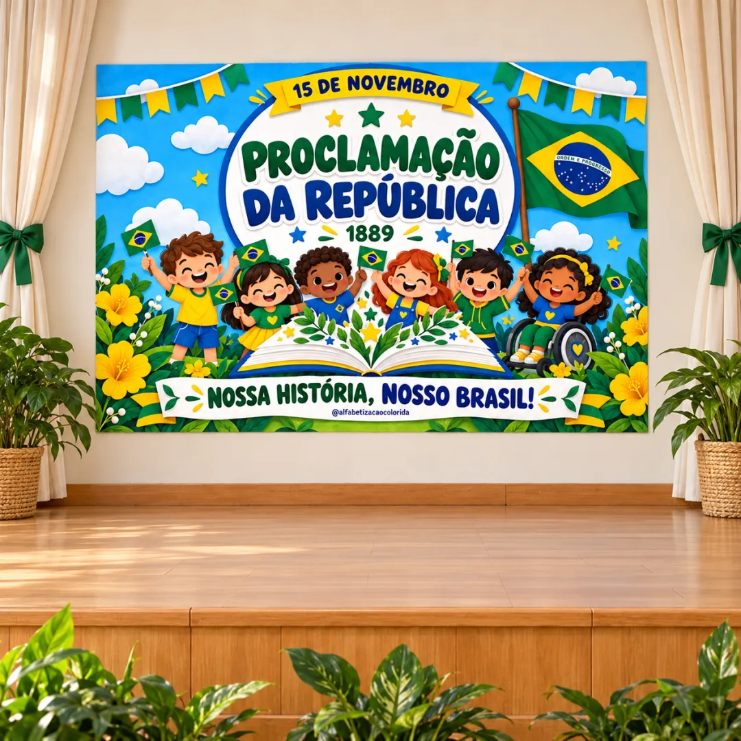 Painel 15 de Novembro em PDF – Decoração Escolar Proclamação da República — imagem 5