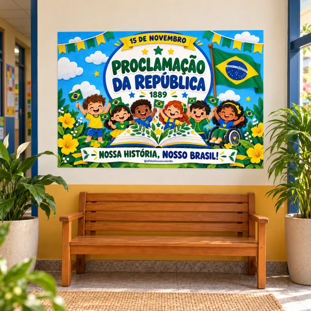 Painel 15 de Novembro em PDF – Decoração Escolar Proclamação da República — imagem 6