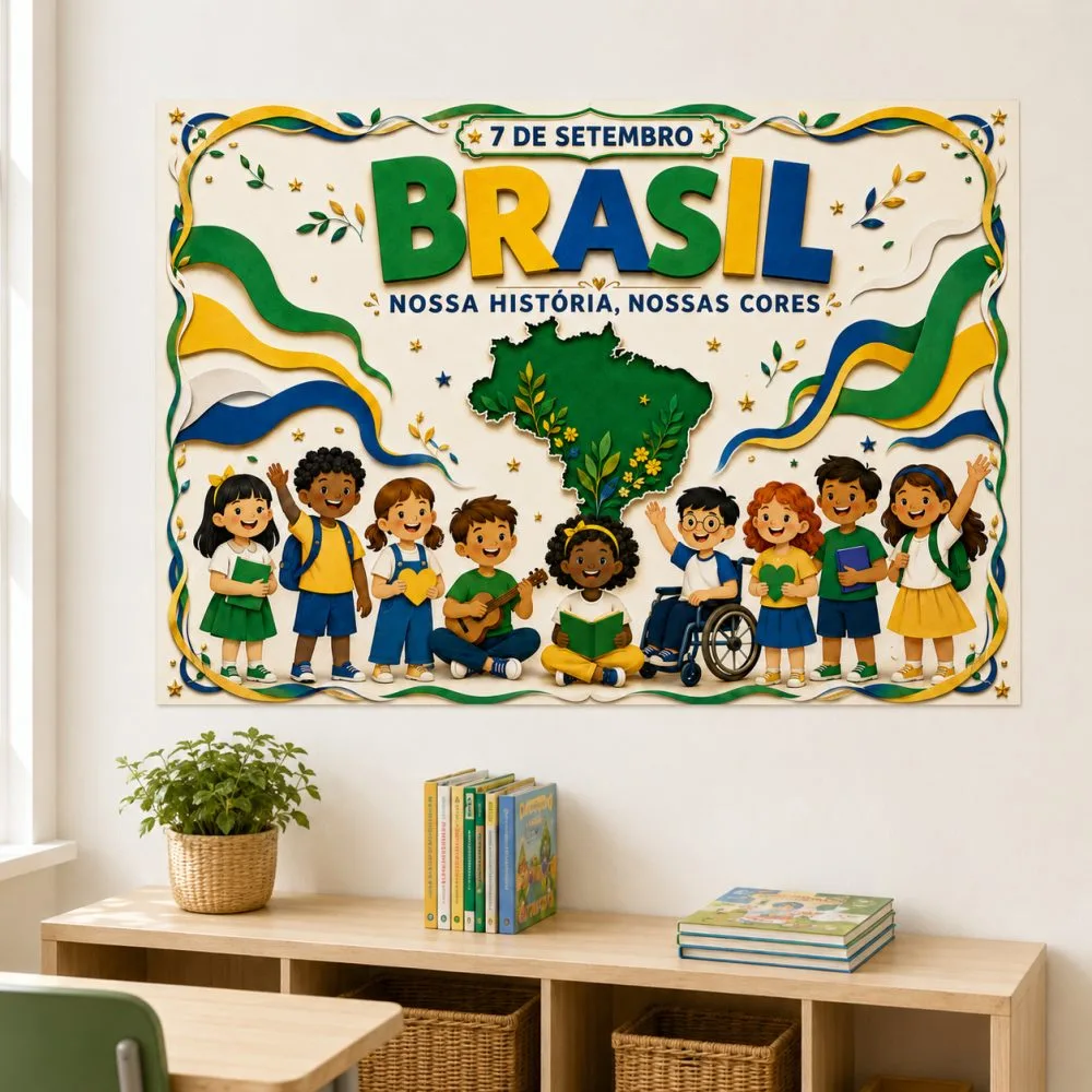 Painel 7 de Setembro para Imprimir – Brasil, Nossa História, Nossas Cores — imagem 2
