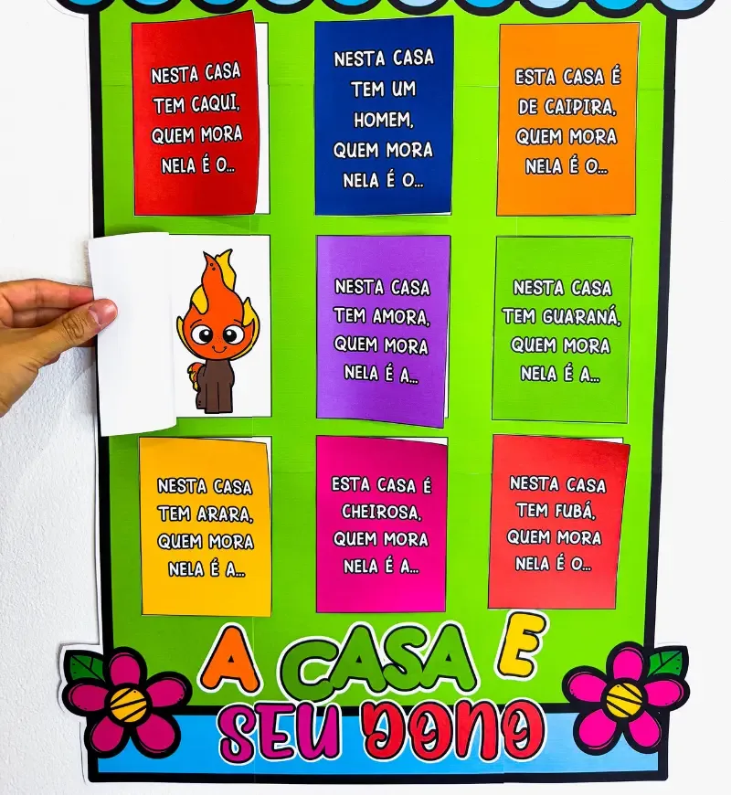 Painel A Casa e o Seu Dono - Folclore | Arquivo em PDF para Educação Infantil — imagem 4