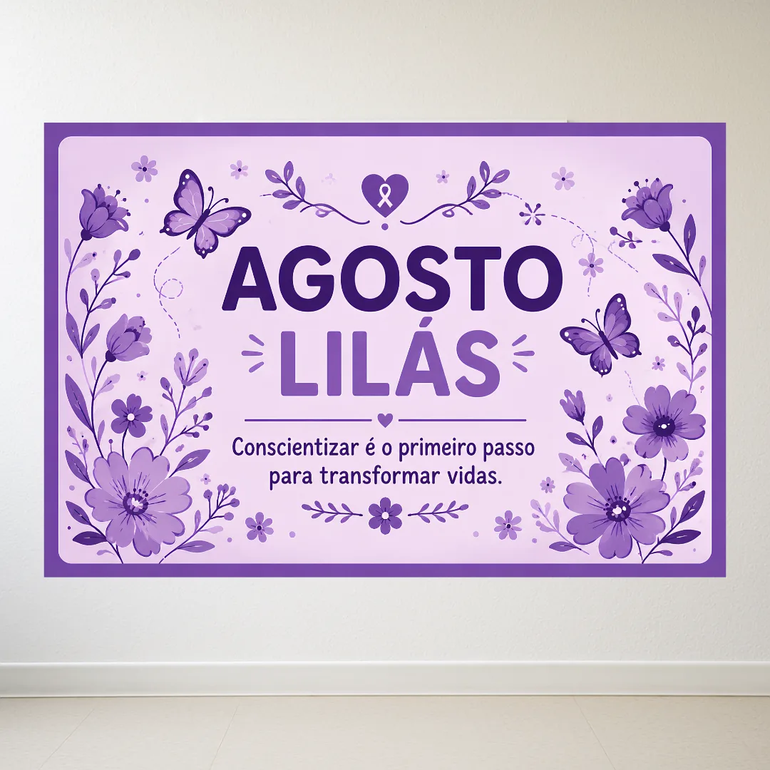 Painel Agosto Lilás - Conscientização pelo Fim da Violência contra a Mulher — imagem 2