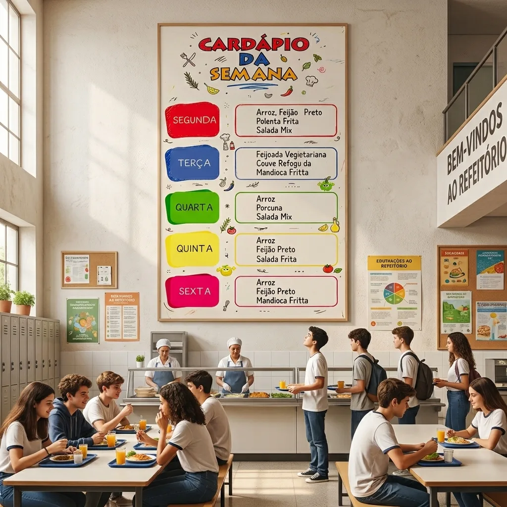 PAINEL /  BANNER / CARTAZ CARDÁPIO DA SEMANA ESCREVE E APAGA — imagem 3