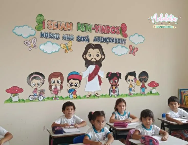 Painel Bem Vindos Religioso Inclusão — imagem 2