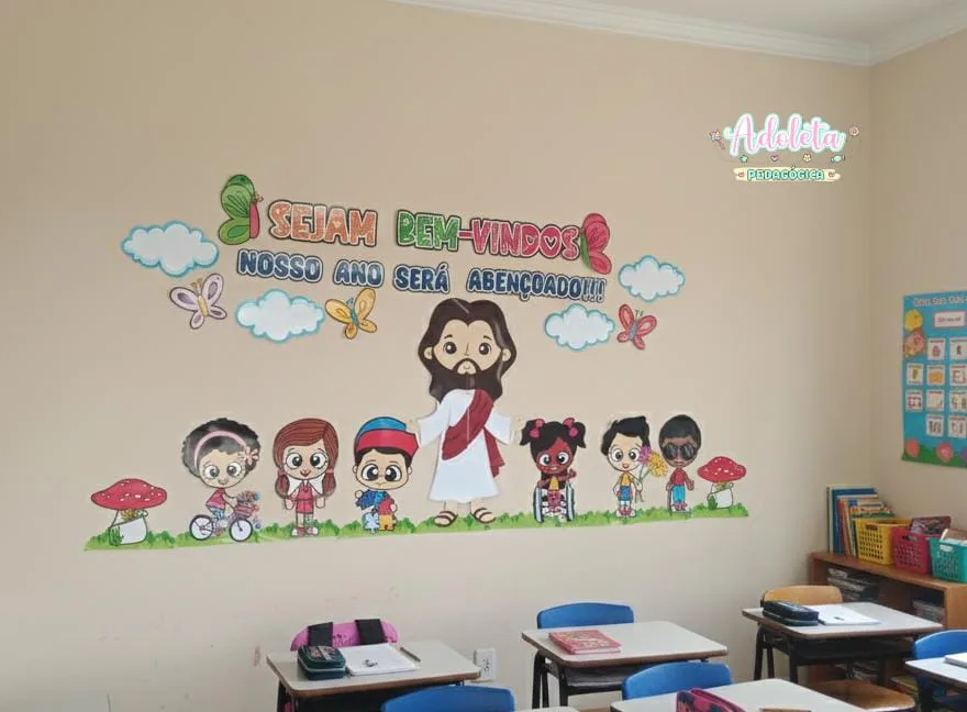Painel Bem Vindos Religioso Inclusão — imagem 4