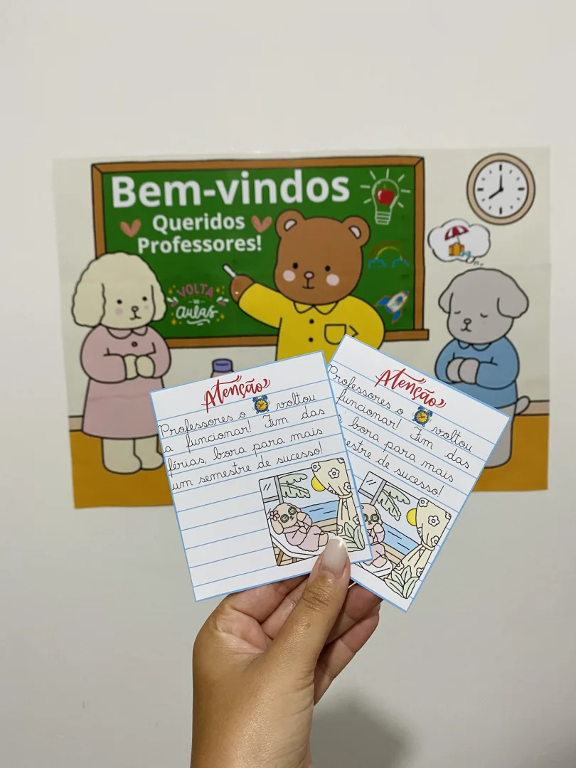 PAINEL BEM VINDOS / VOLTA ÀS AULAS PROFESSORES: BOBBIE GOODS — imagem 2