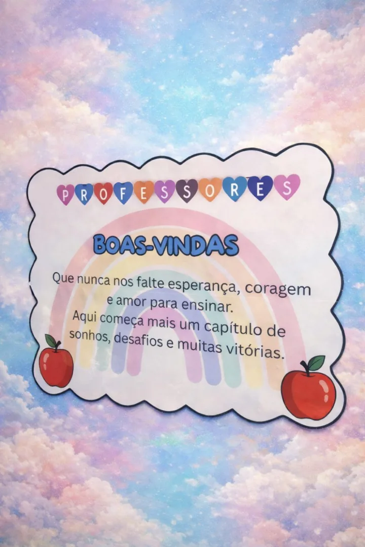 Painel Boa Vindas Professor — Pronto para Imprimir — imagem 2