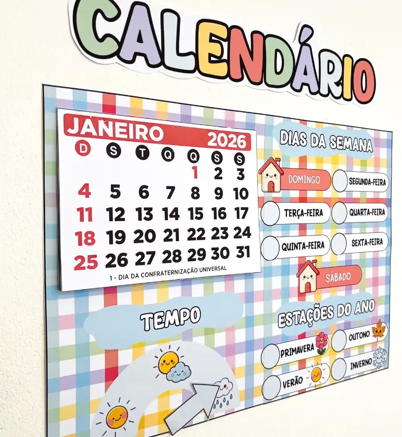 Painel Calendário 2026 Completo — imagem 3