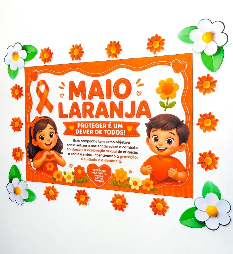 Painel Campanha Maio Laranja — imagem 2