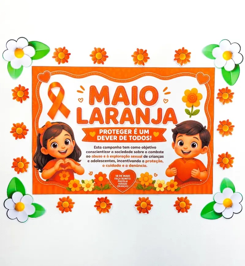 Painel Campanha Maio Laranja — imagem 3