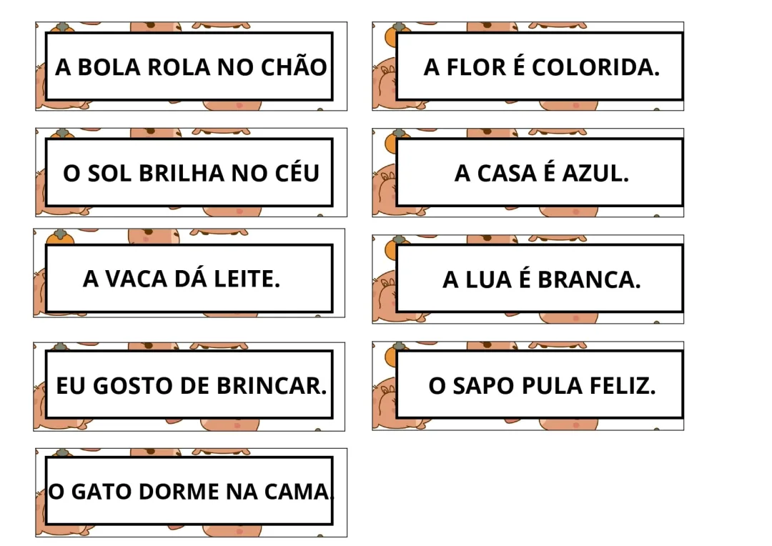 Painel Cantinho da Leitura - Capivaras. Educação Infantil - PDF — imagem 2