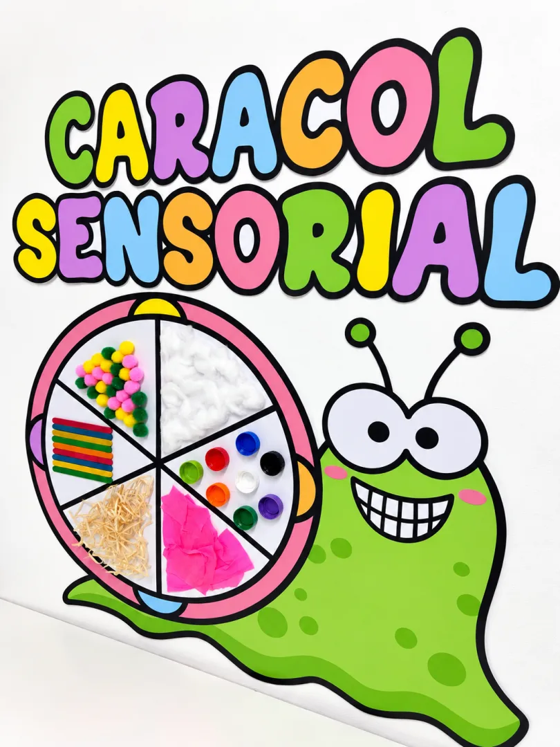 Painel Caracol Sensorial | Atividade de Texturas na Educação Infantil — imagem 3