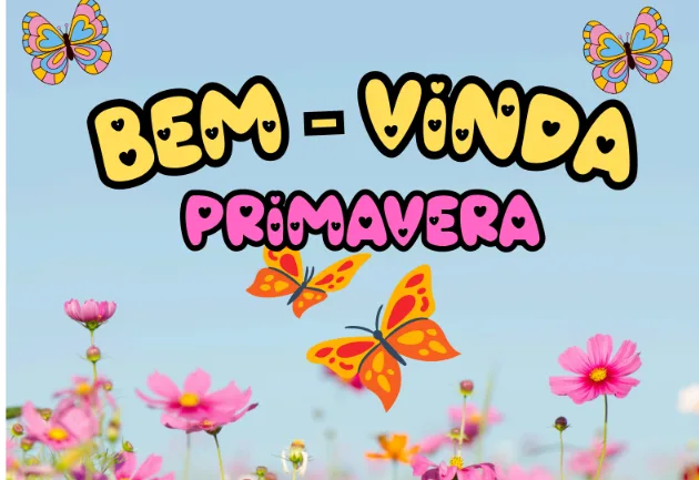 Painel Chegada da Primavera Flores e Borboletas em PDF para 4 a 8 anos — imagem 2